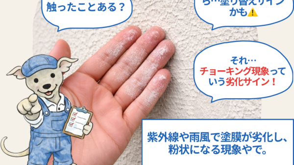【チョーキング現象とは？】神戸市・芦屋市で外壁塗装をご検討中の方へ